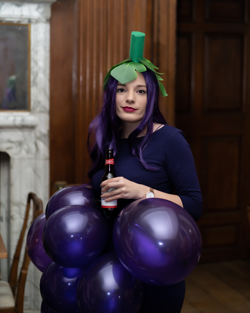 WCG Christmas party - grape costume